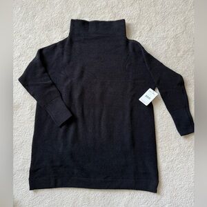 Free People Black Cowl Neck Sweater
